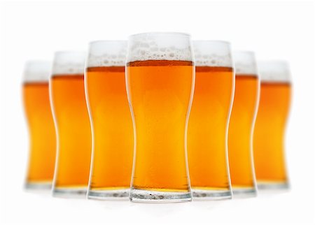 simsearch:400-04644670,k - Glasses of  beer isolated over white Fotografie stock - Microstock e Abbonamento, Codice: 400-04289994