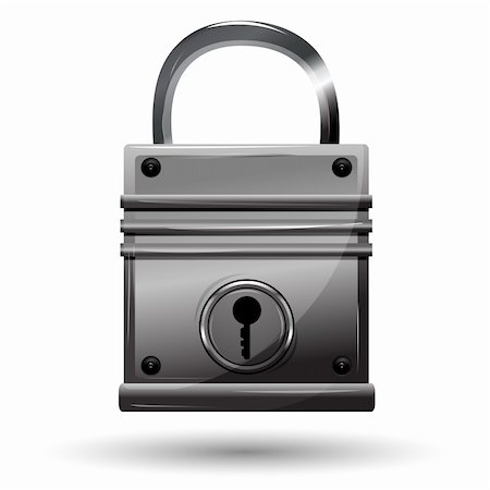 simsearch:400-04325748,k - illustration of padlock on white background Stockbilder - Microstock & Abonnement, Bildnummer: 400-04280012