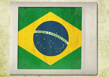 flag of vintage instant photo,brazil Stock Photo - Budget Royalty-Free & Subscription, Code: 400-04280751