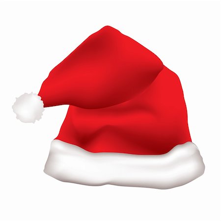 simsearch:400-04657079,k - red father christmas hat with white fur trim Fotografie stock - Microstock e Abbonamento, Codice: 400-04280930