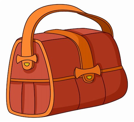 simsearch:649-08564128,k - Leather bag, red and orange, with wide belts and metal fasteners Stockbilder - Microstock & Abonnement, Bildnummer: 400-04281253