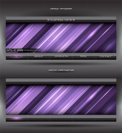 vector abstract web banner, creative design Stock Photo - Budget Royalty-Free & Subscription, Code: 400-04281703