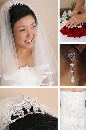 simsearch:400-04762831,k - Combination of Korean Bride and bridal accessories Stock Photo - Budget Royalty-Free & Subscription, Code: 400-04281772