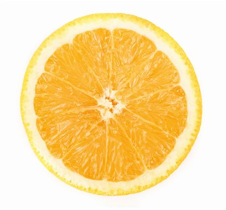 simsearch:400-04293426,k - Orange closeup isolated on a white background Fotografie stock - Microstock e Abbonamento, Codice: 400-04281858