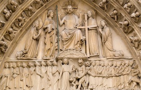 statue angel building - Notre Dame De Paris, France Stock Photo - Budget Royalty-Free & Subscription, Code: 400-04282052