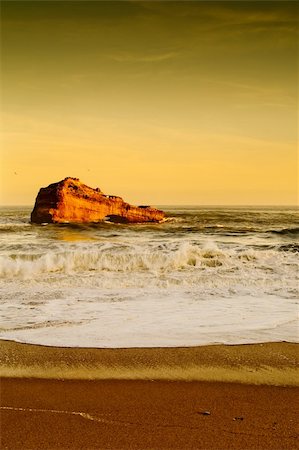 stormy beach scene - beautiful view, blue ocean, seascape Stock Photo - Budget Royalty-Free & Subscription, Code: 400-04282102