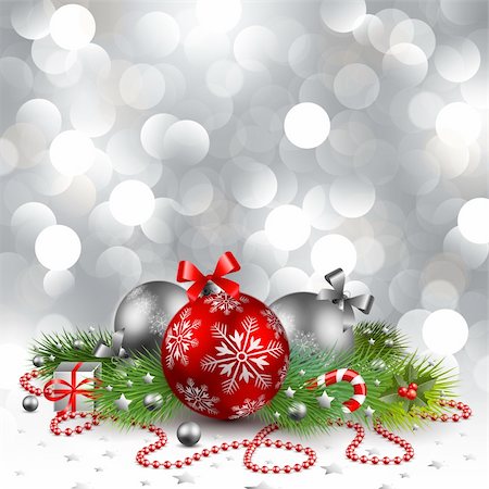 simsearch:400-04264886,k - christmas background with baubles Foto de stock - Royalty-Free Super Valor e Assinatura, Número: 400-04282213