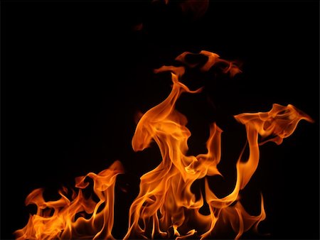 fire on black background Stock Photo - Budget Royalty-Free & Subscription, Code: 400-04283404