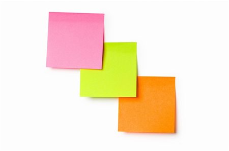 post its lots - Reminder notes isolated on the white background Photographie de stock - Aubaine LD & Abonnement, Code: 400-04283503