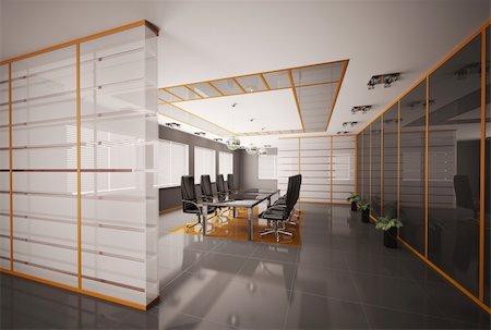 simsearch:400-04241682,k - Modern boardroom interior 3d render Stock Photo - Budget Royalty-Free & Subscription, Code: 400-04283650