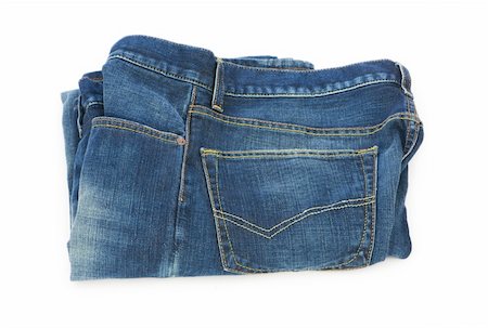 simsearch:400-07770314,k - Pair of jeans isolated on the white background Stock Photo - Budget Royalty-Free & Subscription, Code: 400-04283906