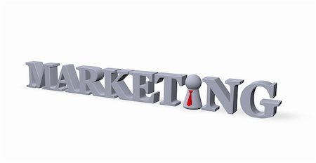 simsearch:400-08652442,k - play figure and the word marketing - 3d illustration Stockbilder - Microstock & Abonnement, Bildnummer: 400-04295372