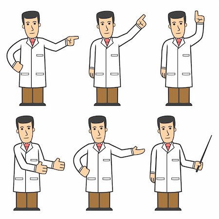 set of medical worker in different poses Stock Photo - Budget Royalty-Free & Subscription, Code: 400-04295511
