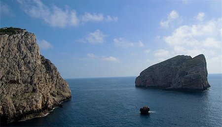 View of Capo Caccia near Alghero, Sardinia. Stock Photo - Budget Royalty-Free & Subscription, Code: 400-04295521