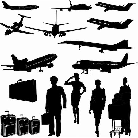 simsearch:400-04820617,k - airplane - vector Foto de stock - Super Valor sin royalties y Suscripción, Código: 400-04295648