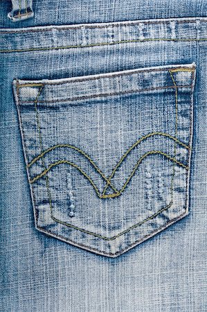 Jeans back pocket Photographie de stock - Aubaine LD & Abonnement, Code: 400-04295820