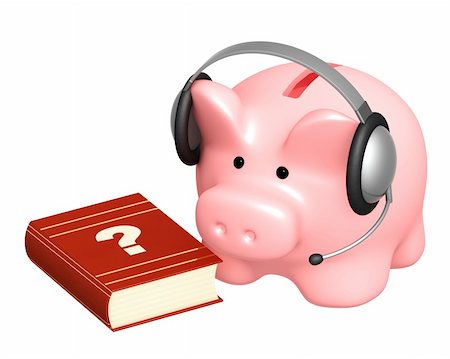 simsearch:400-04089513,k - Piggy bank and headphone - 3d render Stock Photo - Budget Royalty-Free & Subscription, Code: 400-04296180