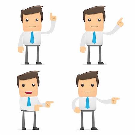 symbol present - set of funny cartoon office worker in various poses for use in presentations, etc. Stock Photo - Budget Royalty-Free & Subscription, Code: 400-04296657