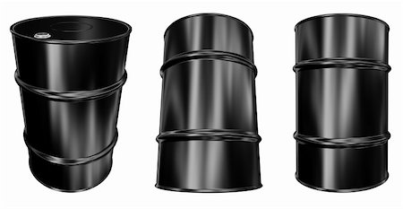 simsearch:400-08528272,k - Oil Barrel - isolated on white background Stock Photo - Budget Royalty-Free & Subscription, Code: 400-04297237