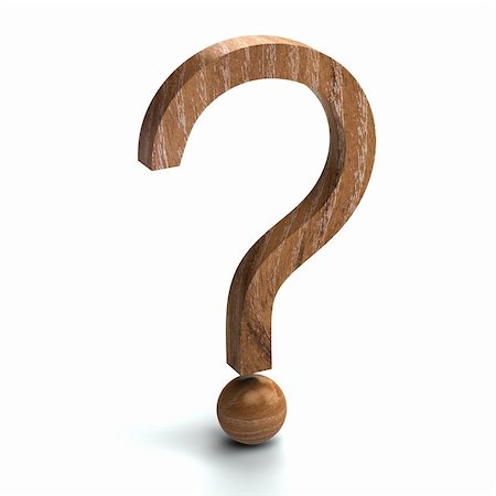 simsearch:400-05906315,k - Wooden question mark 3d rendered for commercial Stock Photo - Budget Royalty-Free & Subscription, Code: 400-04297261