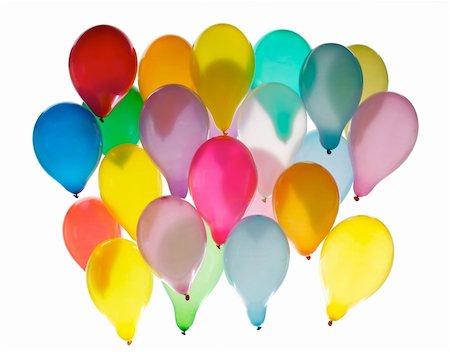 simsearch:400-05174564,k - A lot of air balloons isolated on white background Fotografie stock - Microstock e Abbonamento, Codice: 400-04297457