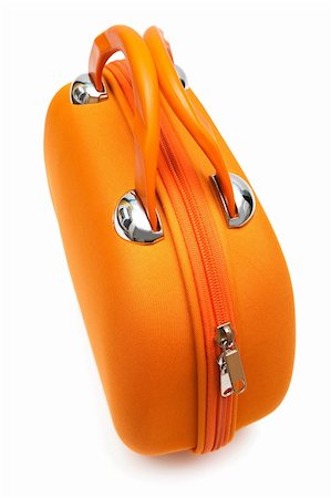 simsearch:400-07046956,k - orange large handbag on a white background Stock Photo - Budget Royalty-Free & Subscription, Code: 400-04297532