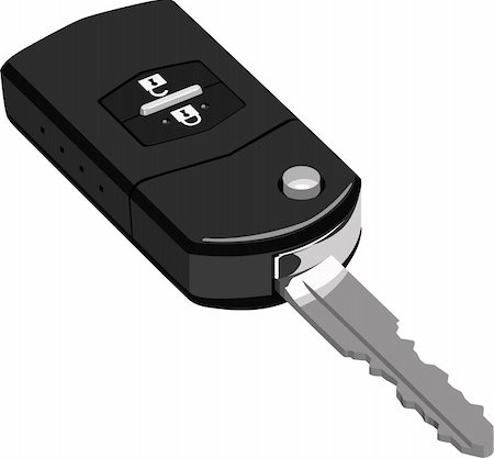 simsearch:400-04590086,k - Illustration of car key in vector. Photographie de stock - Aubaine LD & Abonnement, Code: 400-04297542