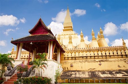 simsearch:400-06558376,k - Wat Pha-That Luang, Vientiane, Laos. Stock Photo - Budget Royalty-Free & Subscription, Code: 400-04297813