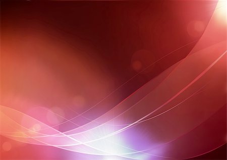 simsearch:400-04182048,k - Vector illustration of red abstract background made of light splashes and curved lines Fotografie stock - Microstock e Abbonamento, Codice: 400-04297825