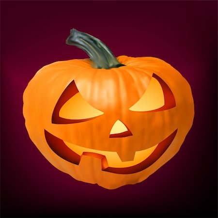 simsearch:400-07172678,k - a ceramic halloween jack o lantern pumpkin. EPS 8 vector file included Photographie de stock - Aubaine LD & Abonnement, Code: 400-04297954
