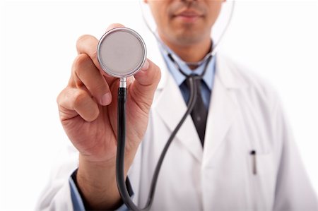 person suit hospital - Doctor holding stethoscope Stock Photo - Budget Royalty-Free & Subscription, Code: 400-04298031