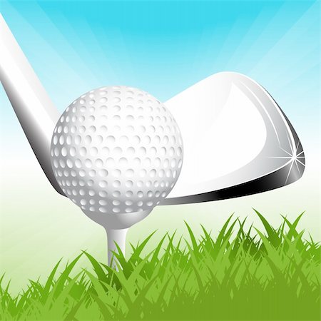 Abstract texture with ball for golf on herb Stock Photo - Budget Royalty-Free & Subscription, Code: 400-04298186