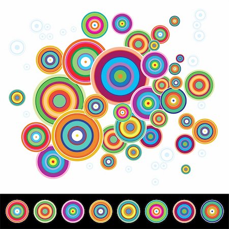 simsearch:400-05260365,k - Abstract colorful background. Vector illustration on white and black Stock Photo - Budget Royalty-Free & Subscription, Code: 400-04298491