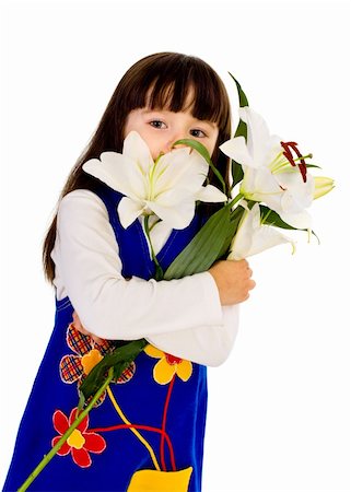 simsearch:400-06517383,k - Young beauty girl with lily... Fotografie stock - Microstock e Abbonamento, Codice: 400-04298619