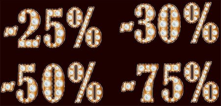 reduced sign in a shop - Set of Diamond discount in vector Stock Photo - Budget Royalty-Free & Subscription, Code: 400-04298985