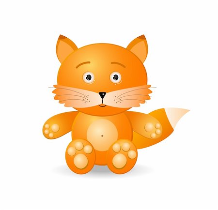 fox toy icon isolated on white background Stock Photo - Budget Royalty-Free & Subscription, Code: 400-04299882