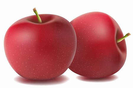 simsearch:400-04266693,k - illustration of apples on white background Foto de stock - Super Valor sin royalties y Suscripción, Código: 400-04290047