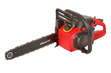 simsearch:400-04909076,k - Red new chainsaw Stock Photo - Budget Royalty-Free & Subscription, Code: 400-04290076