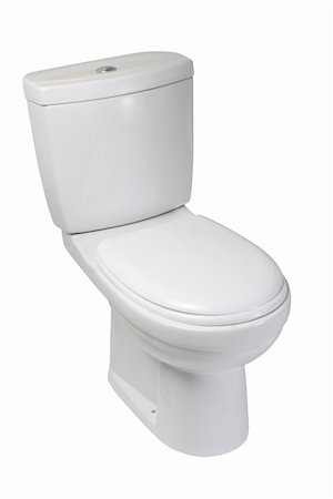 simsearch:400-04835835,k - Toilet bowl, isolated on white. File includes clipping path for easy background removing Fotografie stock - Microstock e Abbonamento, Codice: 400-04290094