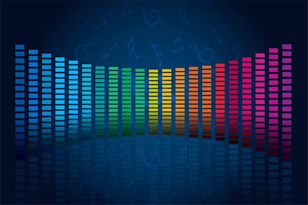 simsearch:400-05106212,k - illustration of abstract music waves on abstract background Stock Photo - Budget Royalty-Free & Subscription, Code: 400-04290283