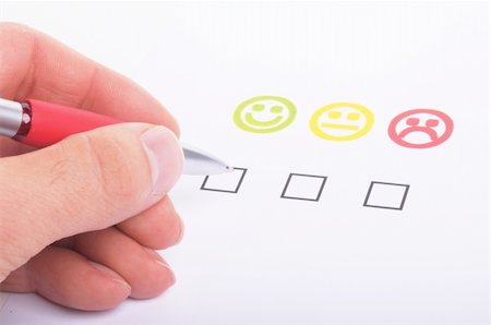 customer satisfaction questionnaire showing marketing or business concept Foto de stock - Super Valor sin royalties y Suscripción, Código: 400-04290757