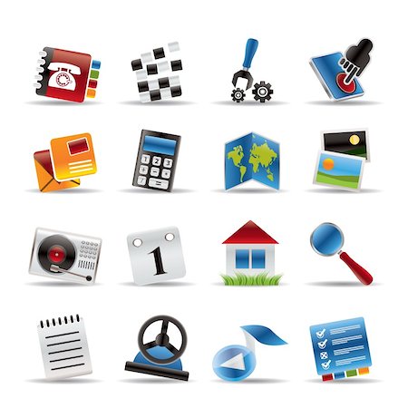 Mobile Phone and Computer icon - Vector Icon Set Stock Photo - Budget Royalty-Free & Subscription, Code: 400-04291049