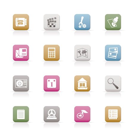 simsearch:400-04289956,k - Mobile Phone and Computer icon - Vector Icon Set Stock Photo - Budget Royalty-Free & Subscription, Code: 400-04291056