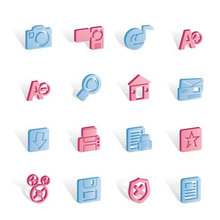simsearch:400-04289956,k - Internet and Website icons - Vector Icon Set Stock Photo - Budget Royalty-Free & Subscription, Code: 400-04291278