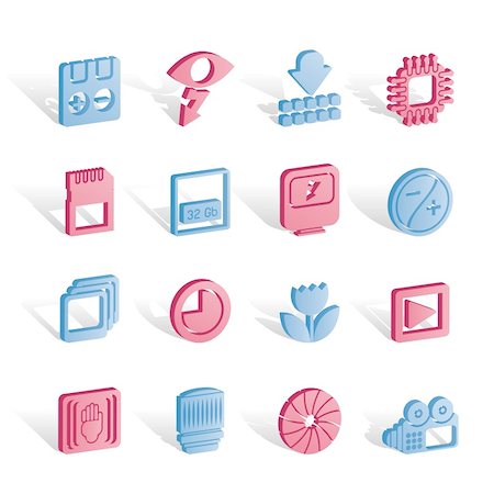 processor vector icon - Digital Camera Performance - Vector Icon Set Stock Photo - Budget Royalty-Free & Subscription, Code: 400-04291272