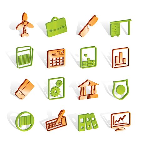 Business and Office Icons - Vector Icon Set 2 Photographie de stock - Aubaine LD & Abonnement, Code: 400-04291306