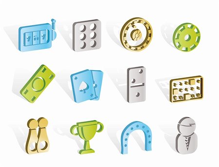 simsearch:400-07116344,k - gambling and casino Icons - vector icon set Stock Photo - Budget Royalty-Free & Subscription, Code: 400-04291378