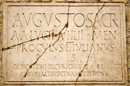 Augustales college,at the Herculaneum archeological site Ercolano, in Italy. This city was covered in ash and mud during the eruption of Mt. Vesuvius in 79 AD. Stock Photo - Budget Royalty-Free & Subscription, Code: 400-04291662