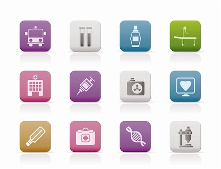 simsearch:400-04297656,k - Medicine and healthcare icons - vector icon set Stockbilder - Microstock & Abonnement, Bildnummer: 400-04291854