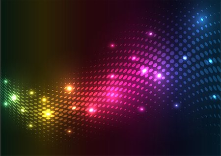 design element party - Abstract halftone lights - colored vector background. EPS10 Stock Photo - Budget Royalty-Free & Subscription, Code: 400-04291892
